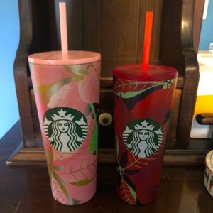 2 Starbucks holiday 2020 tumblers